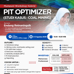 Workshop Pit Optimizer (Studi Kasus : Coal Mining)